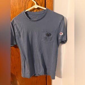 Ladies Blue Penn State Champion Brand Pocket T-Shirt - Size Small
